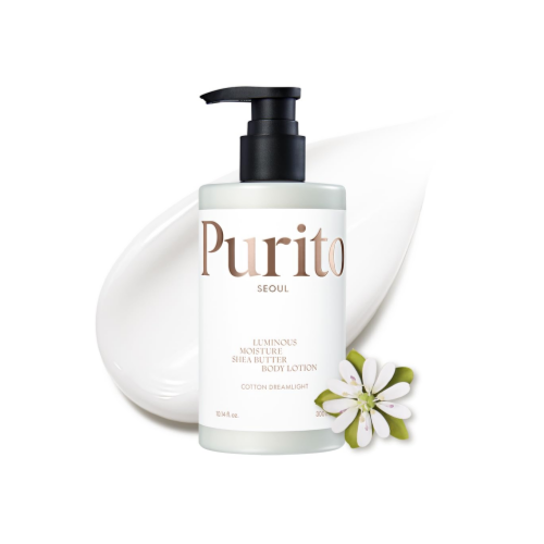 [Loción corporal] Purito Seoul Luminous Moisture Shea Butter Body Lotion Cotton 300ml 