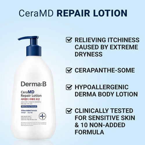 [Loción corporal] DERMA:B CeraMD Repair Lotion 400ml