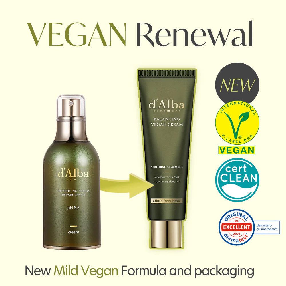 [Crema facial] d'Alba Mild Skin Balancing Vegan Cream 55ml