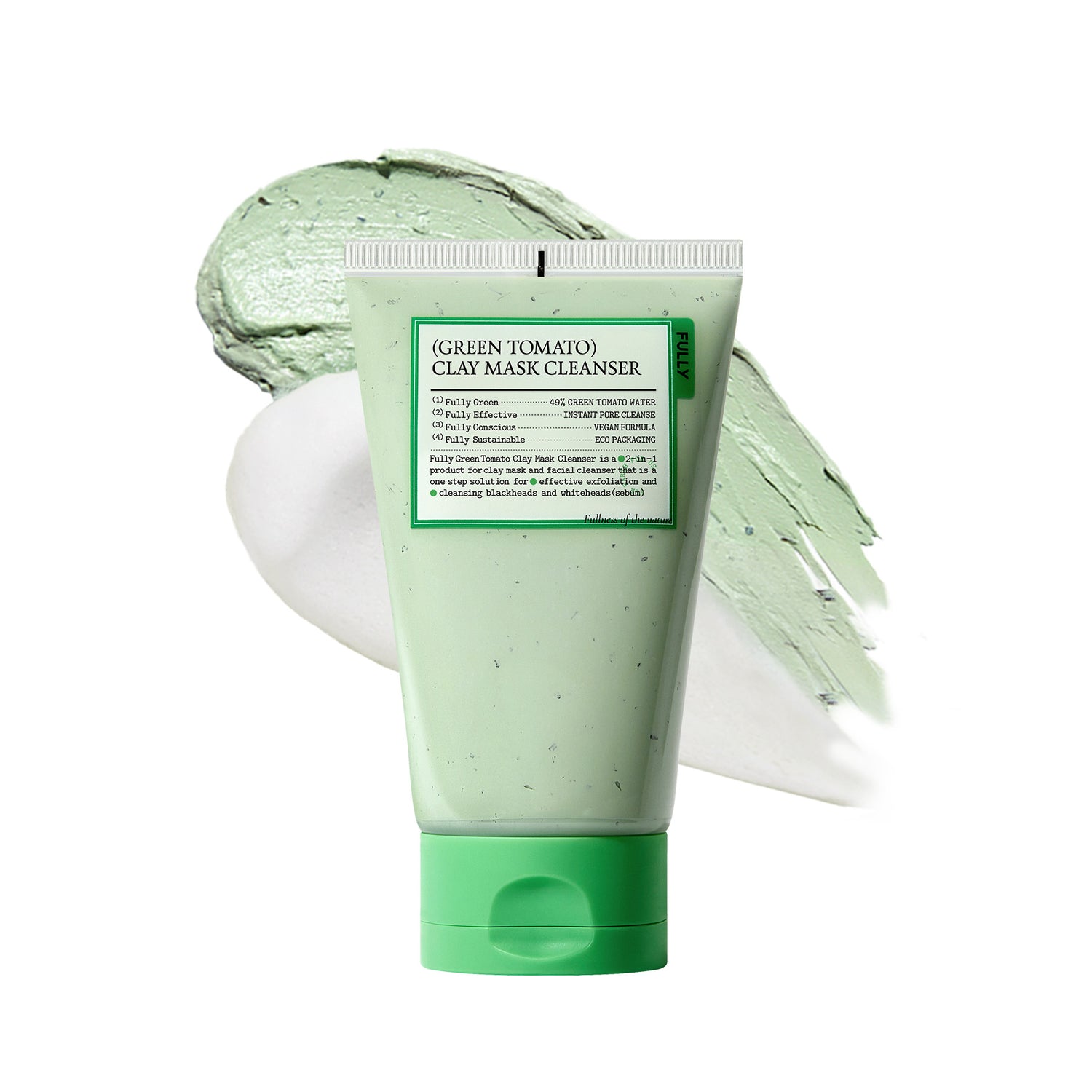 [Limpiador facial] FULLY Green Tomato Clay Pack Cleanser 120ml