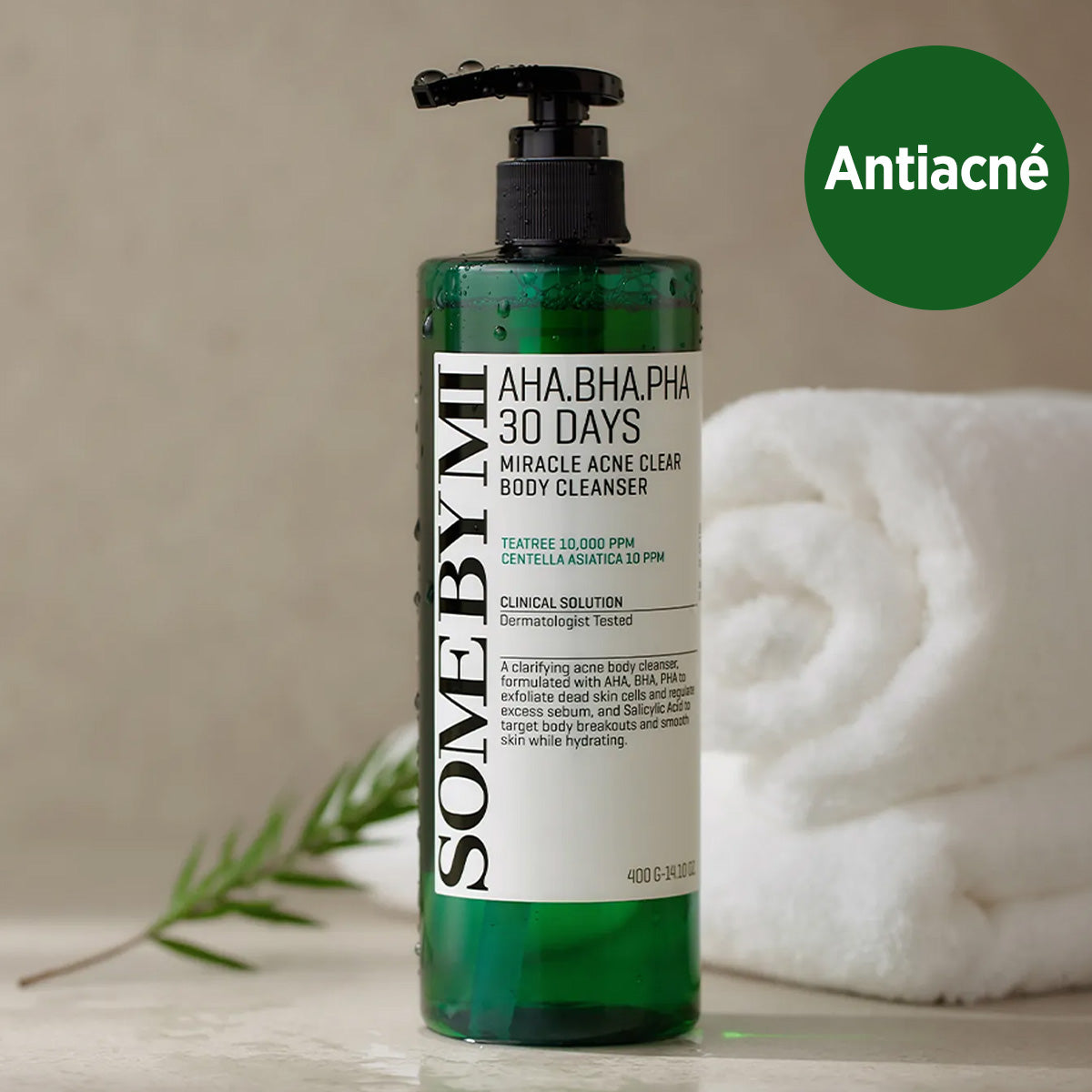 [Limpiador corporal acné] SOMEBYMI AHA BHA PHA 30 Days Miracle Acne Clear Body Cleanser 400ml