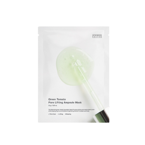 [Mascarilla facial] SUNGBOON EDITOR Green Tomato Pore Lifting Ampoule Mask
