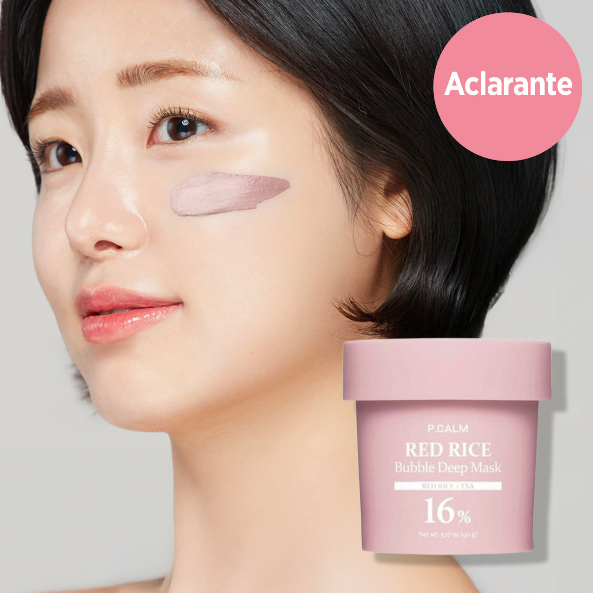 [Mascarilla facial] P.CALM Red Rice Bubble Deep Mask 90ml