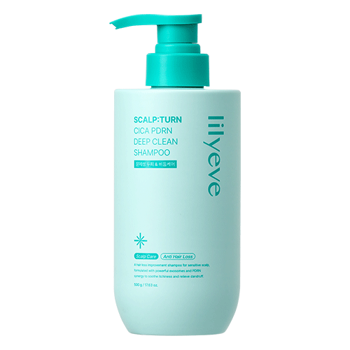 [Champú] lilyeve Scalp:turn cica pdrn deep clean shampoo 500g
