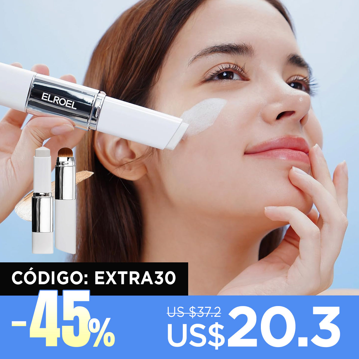 [Base de maquillaje] ELROEL Blanc Cover Cream Stick V (5 colors)