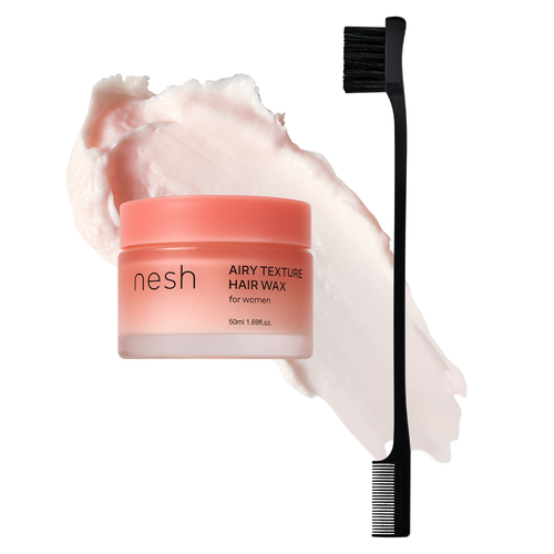 [Set fijador capilar] nesh Airy Texture Hair Wax & Dual Brush