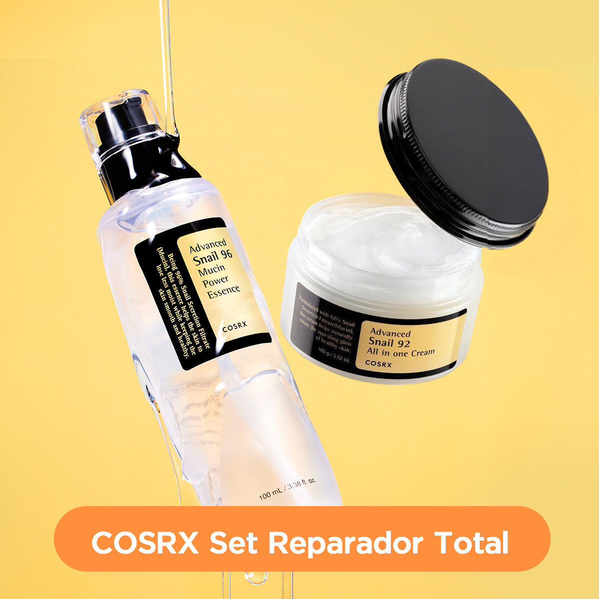 [Set Especial] COSRX Set Mucina Reparación Total: Esencia + Crema
