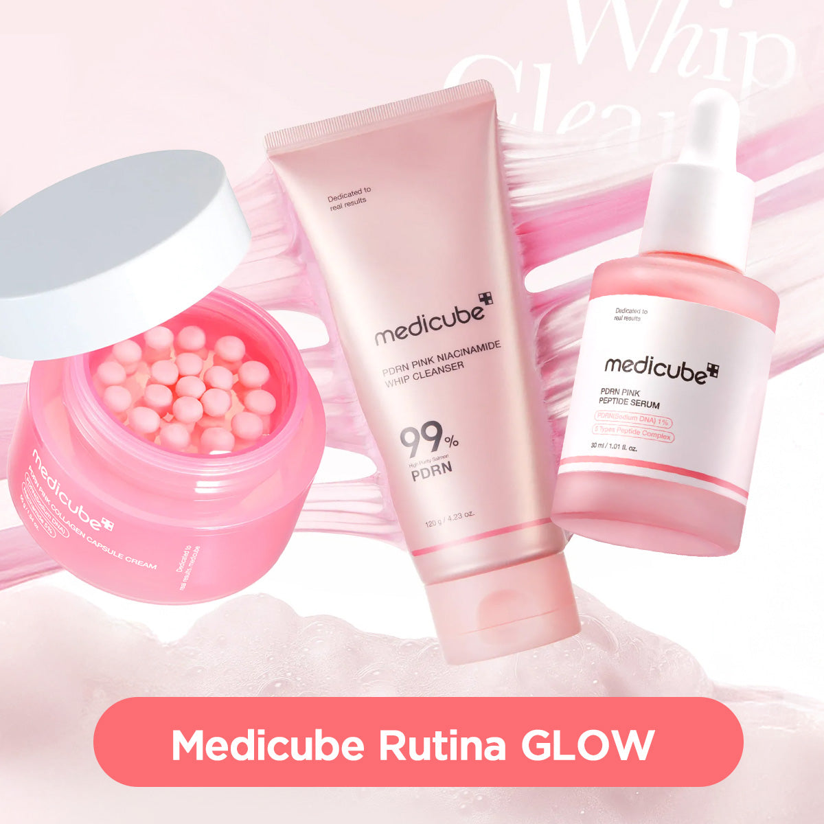 [Set Especial] Medicube Set GLOW con PDRN: Sérum + Crema + Limpiador