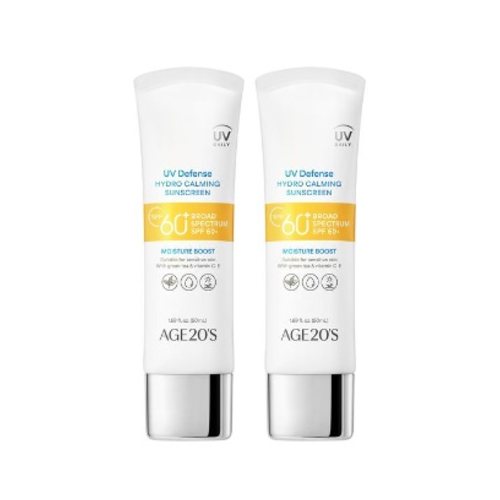 [Pack Protectores solares] AGE20'S UV Defense Hydro Calming Sunscreen Twin Pack Set 50ml