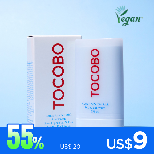 *SPECIAL PRICE*[Protector solar en barra] TOCOBO *renew* Cotton Airy Sun Stick SPF50 19ml