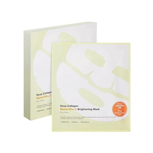 [Mascarilla facial] SUNGBOON EDITOR Deep Collagen Niacin Vita C Brightening Mask (4ea)
