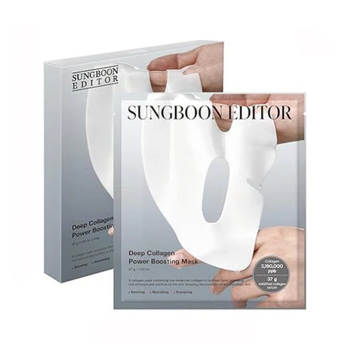[Mascarillas faciales] SUNGBOON EDITOR Deep Collagen Power Boosting Mask (4ea)