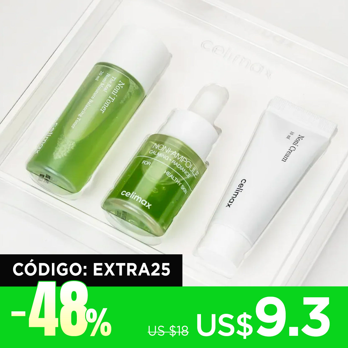 [Kit cuidado de piel] celimax *renewal* The Real Noni Starter Kit (3ea)