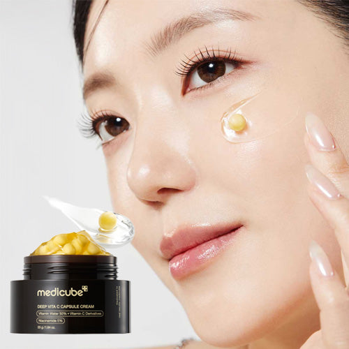 *SUPER PRECIO*[Pack especial] Medicube Deep Vita C Capsule Cream Set (Crema 55ml 1ea + Sample 7ea)