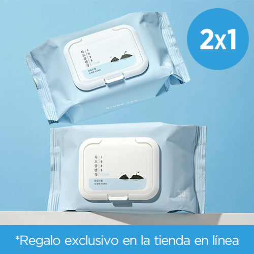*SALE* 2X1 [Toallitas desmaquillantes] ROUND LAB 1025 Dokdo Cleansing Tissue (30ea)