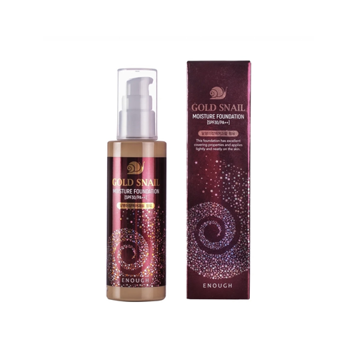 [Base de maquillaje] ENOUGH Gold Snail Moisture Foundation 100ml (2 colors)