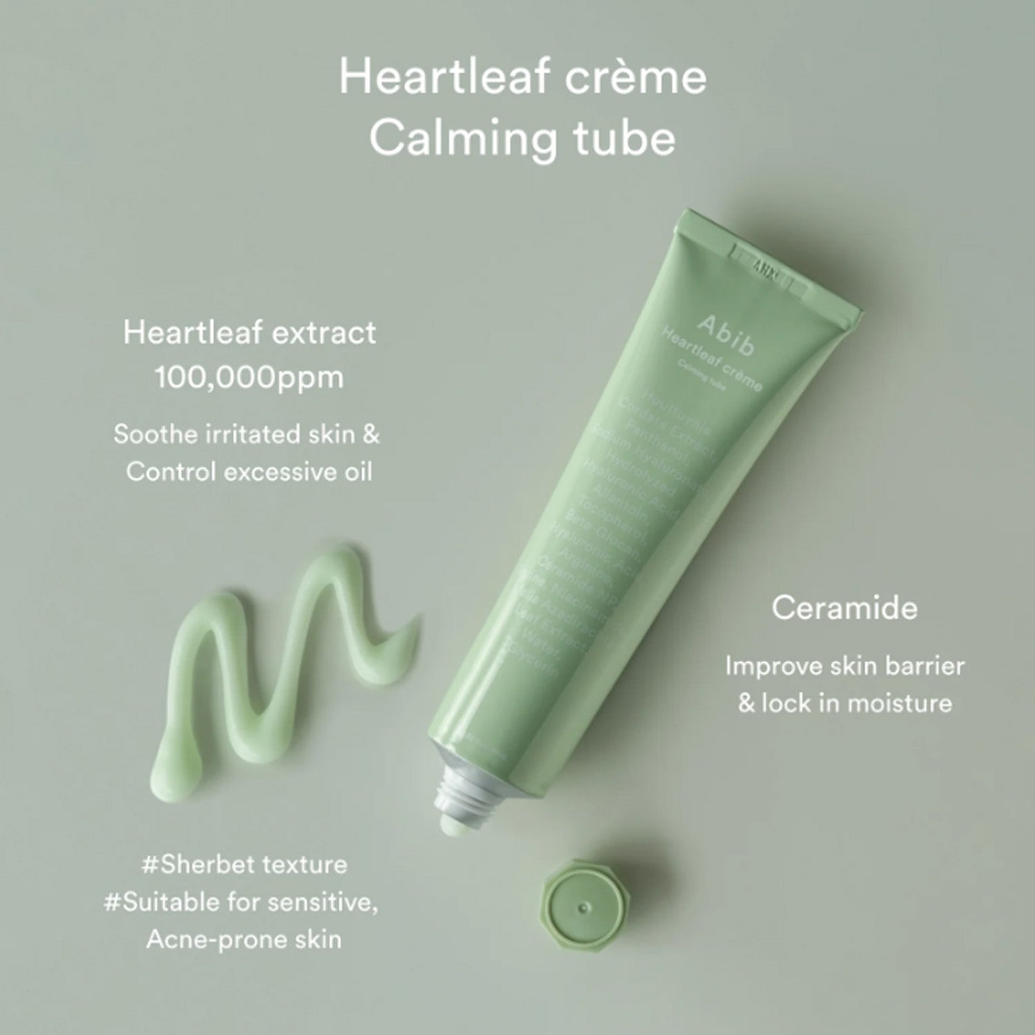 [Crema calmante] Abib Heartleaf Creme Calming Tube 75ml