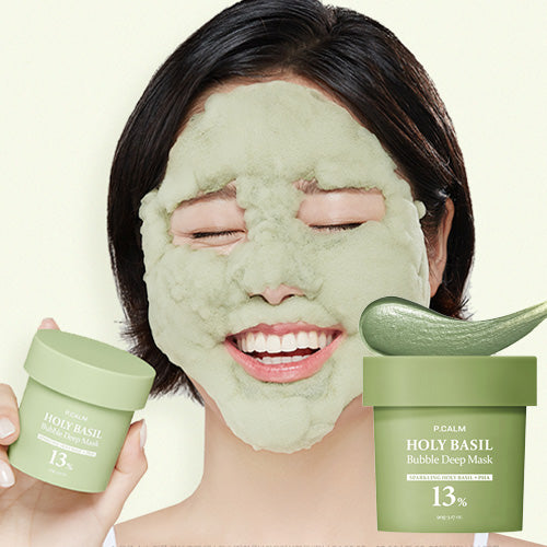 [Mascarilla facial] P.CALM Holy Basil Bubble Deep Mask 90ml