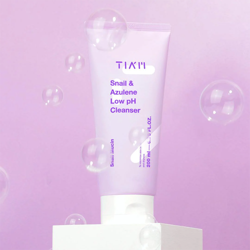 [Limpiador facial] TIAM Snail & Azulene Low pH Cleanser 200ml