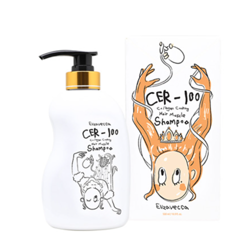 [Champú] Elizavecca *renew* CER-100 Collagen Coating Hair A+ Muscle Tornado Shampoo 500ml