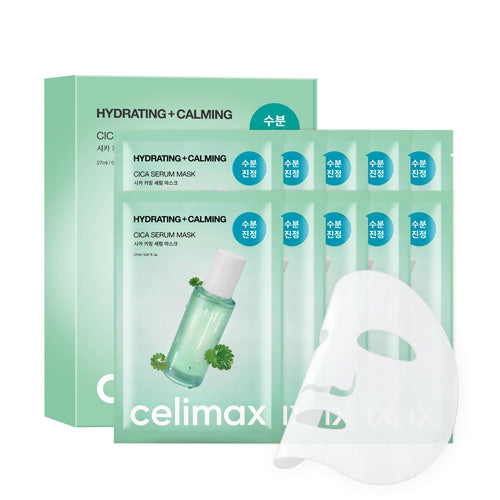 [Mascarillas faciales] celimax *renewal* The Real Cica Calming Serum Mask (10ea)