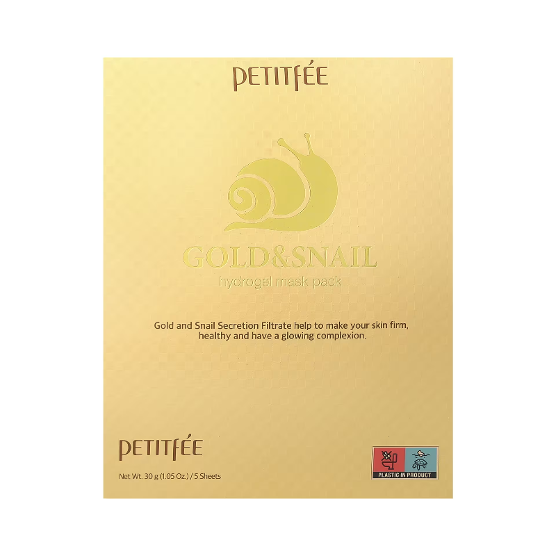 [Mascarillas faciales] PETITFEE Gold & Snail Mask Pack (5ea)