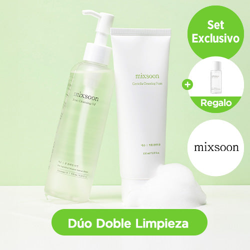 *SALE*[Set Especial] MIXSOON Dúo Doble Limpieza Aceite Desmaquillante + Espuma + Regalo Gratis