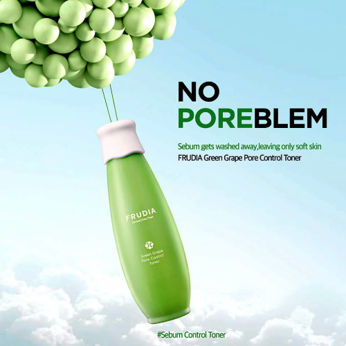 [Tónico facial para poros] Frudia*renew* Green Grape Pore Control Toner 195ml