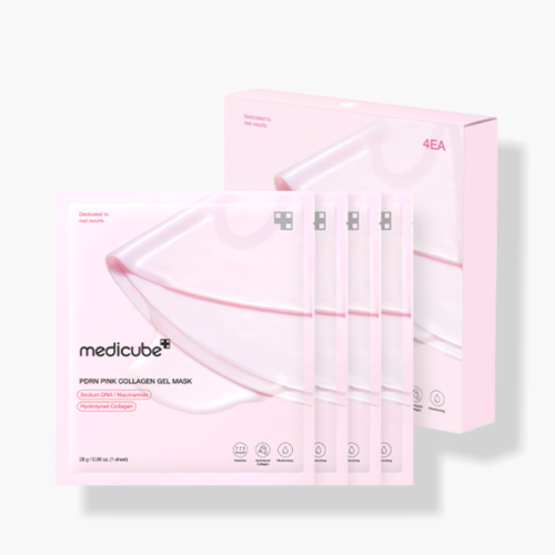 [Mascarillas faciales] MEDICUBE PDRN Pink Collagen Gel Mask (4ea)