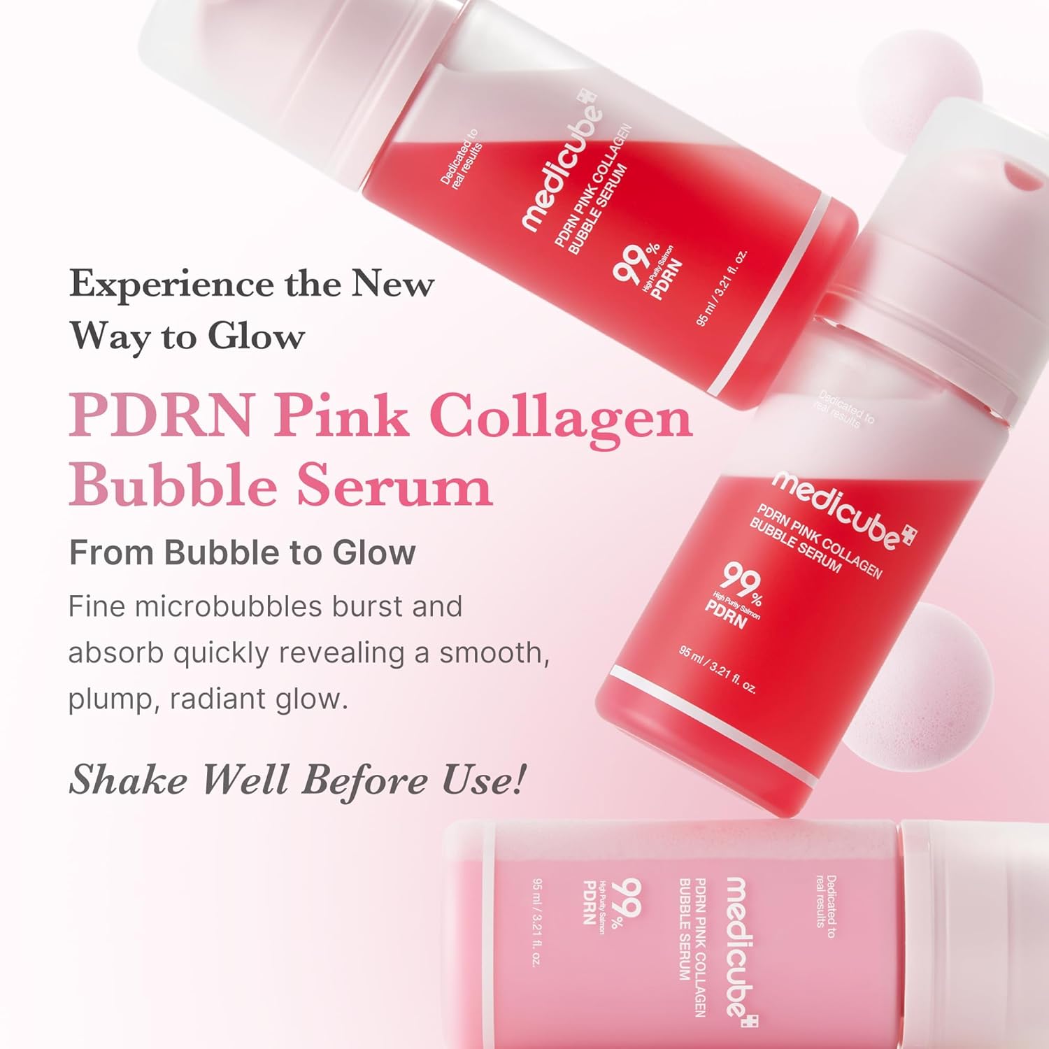 [Sérum] Medicube PDRN Pink Collagen Bubble Serum 95ml