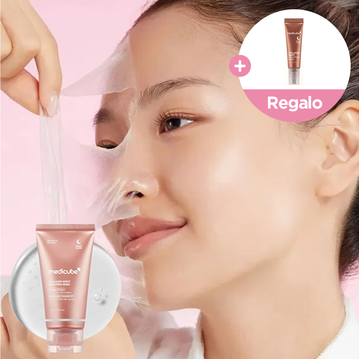 [Mascarilla facial] Medicube Collagen Night Wrapping Mask 75ml + Regalo Gratis