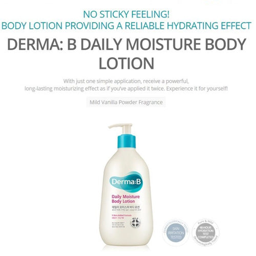 [Loción corporal] DERMA:B Daily Moisture Body Lotion 400ml