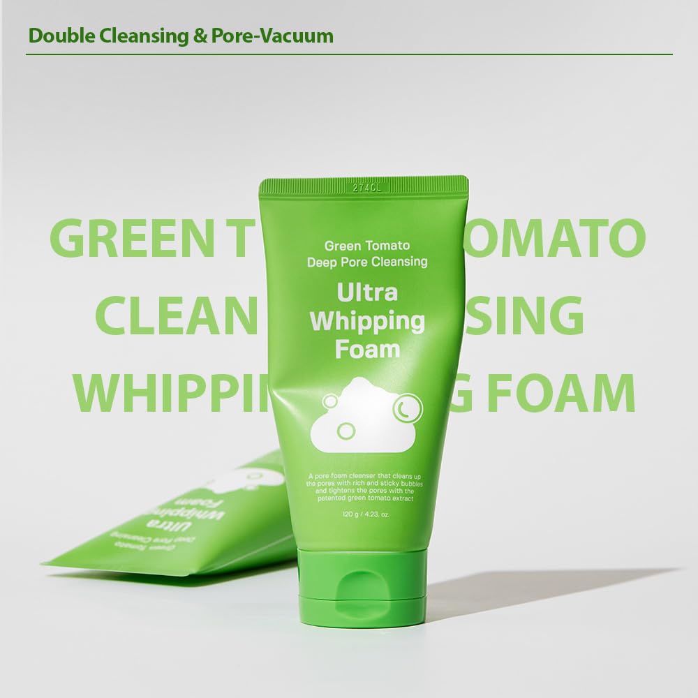 [Limpiador facial] SUNGBOON EDITOR Green Tomato Deep Pore Cleansing Ultra Whipping Foam
