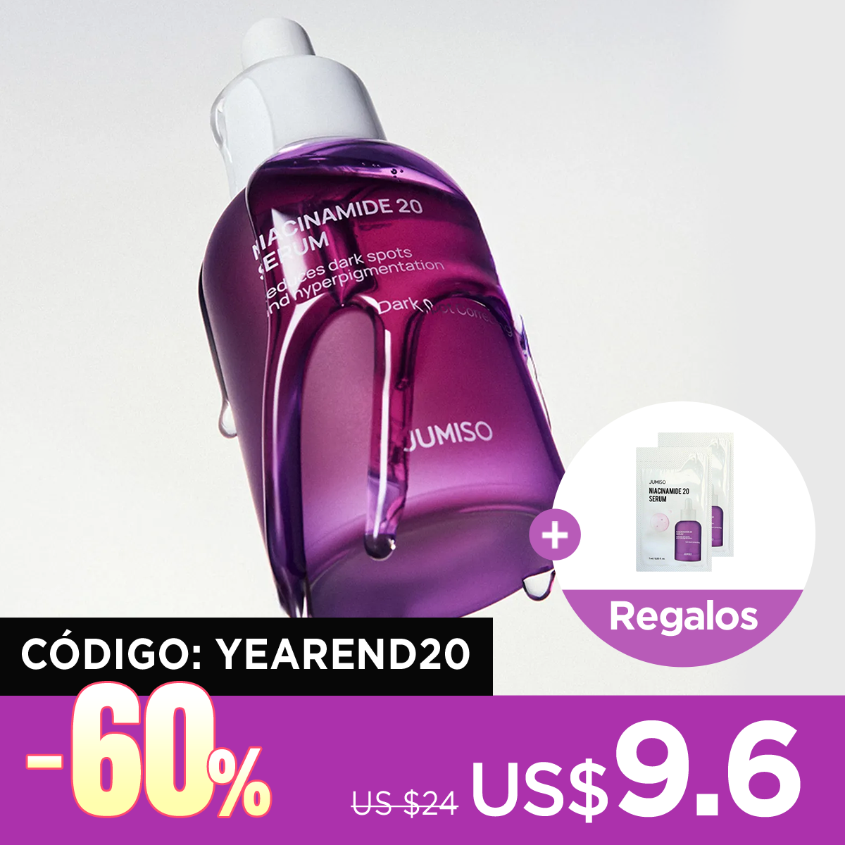 [Sérum antimanchas] Jumiso Niacinamide 20 Serum 40ml + Regalos Gratis