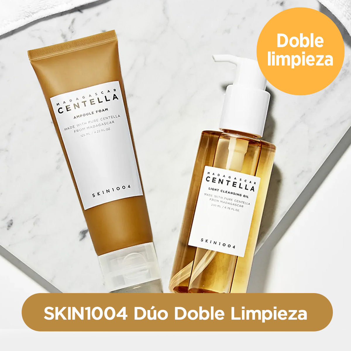 *SALE* [Set doble limpieza] SKIN1004 Madagascar Centella Double Cleansing Duo Set (Cleansing Oil+Ampoule Foam)