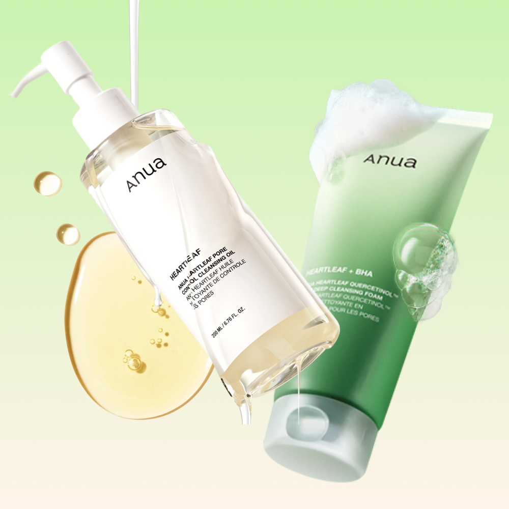 *SUPER PRECIO* [Set Especial] Anua Dúo Doble Limpieza: Heartleaf Pore Purifying Oil & Foam
