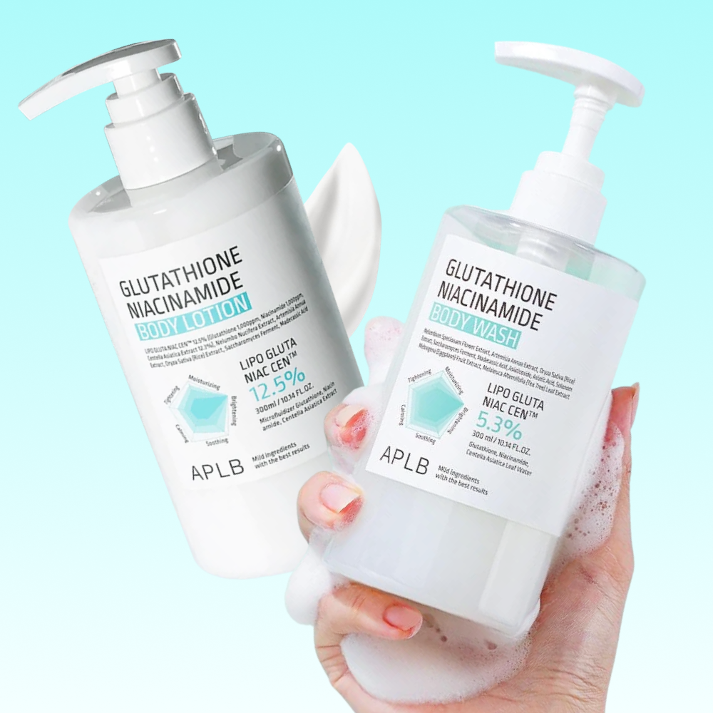 *SUPER PRECIO* [Set Especial] APLB Set Ducha: Glutathione Niacinamide Body Lotion & Wash