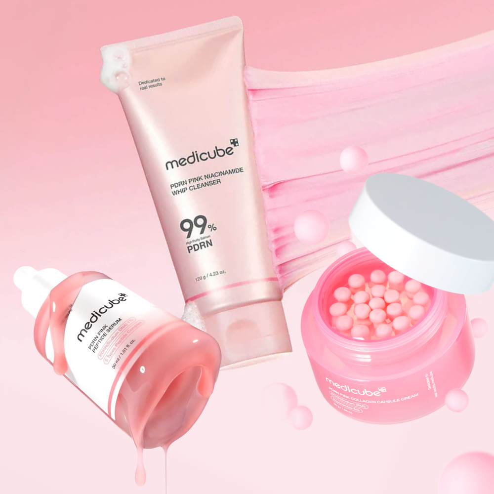 *SUPER PRECIO* [Set Especial] Medicube Set GLOW con PDRN: Sérum + Crema + Limpiador