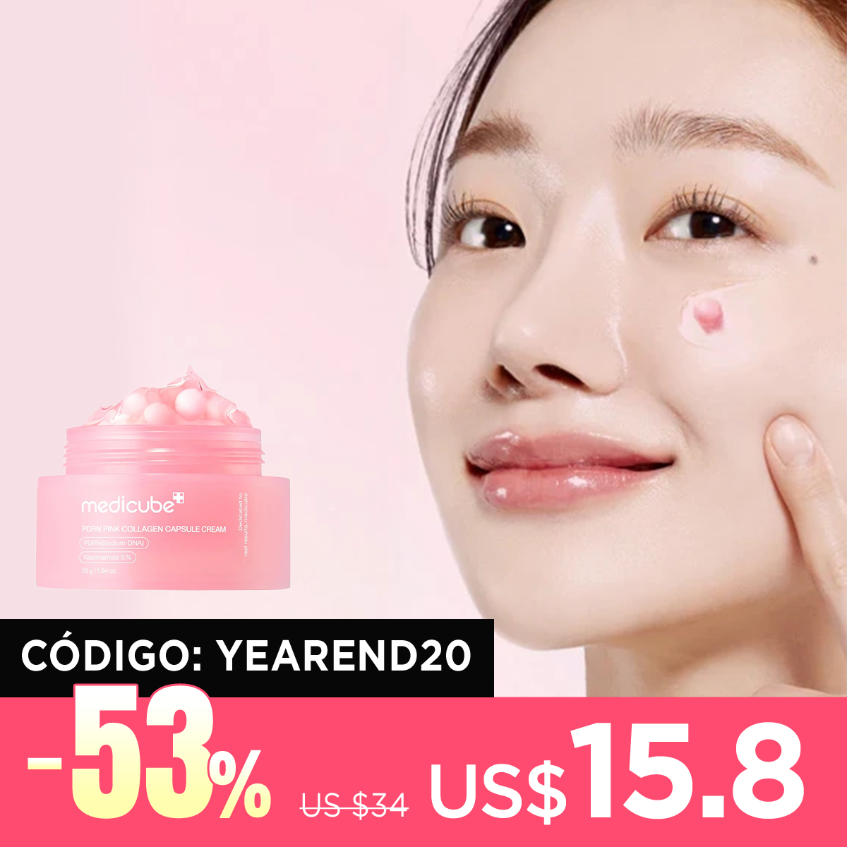 [Crema] MEDICUBE PDRN Pink Collagen Capsule Cream 55ml