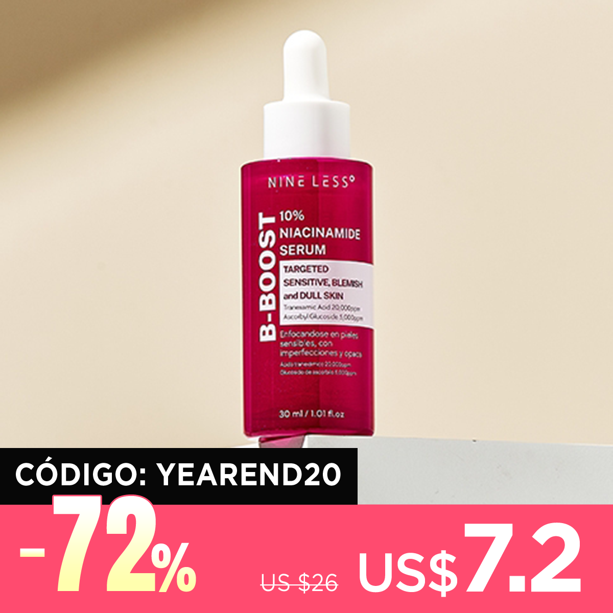 [Sérum] NINE LESS 10% B-boost Niacinamide Serum 30ml