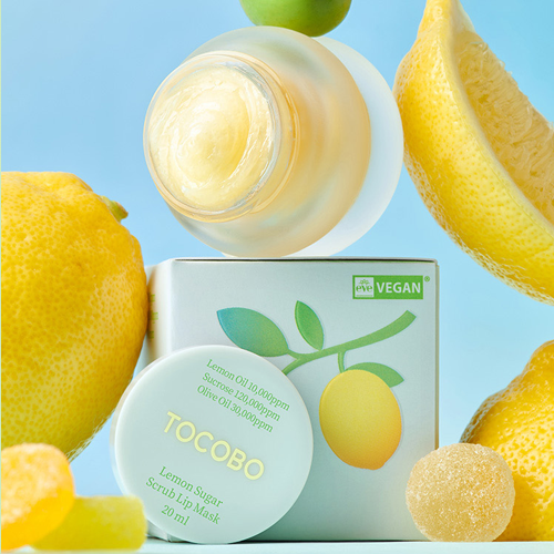 [Mascarilla de labios] TOCOBO Lemon Sugar Scrub Lip Mask 20ml