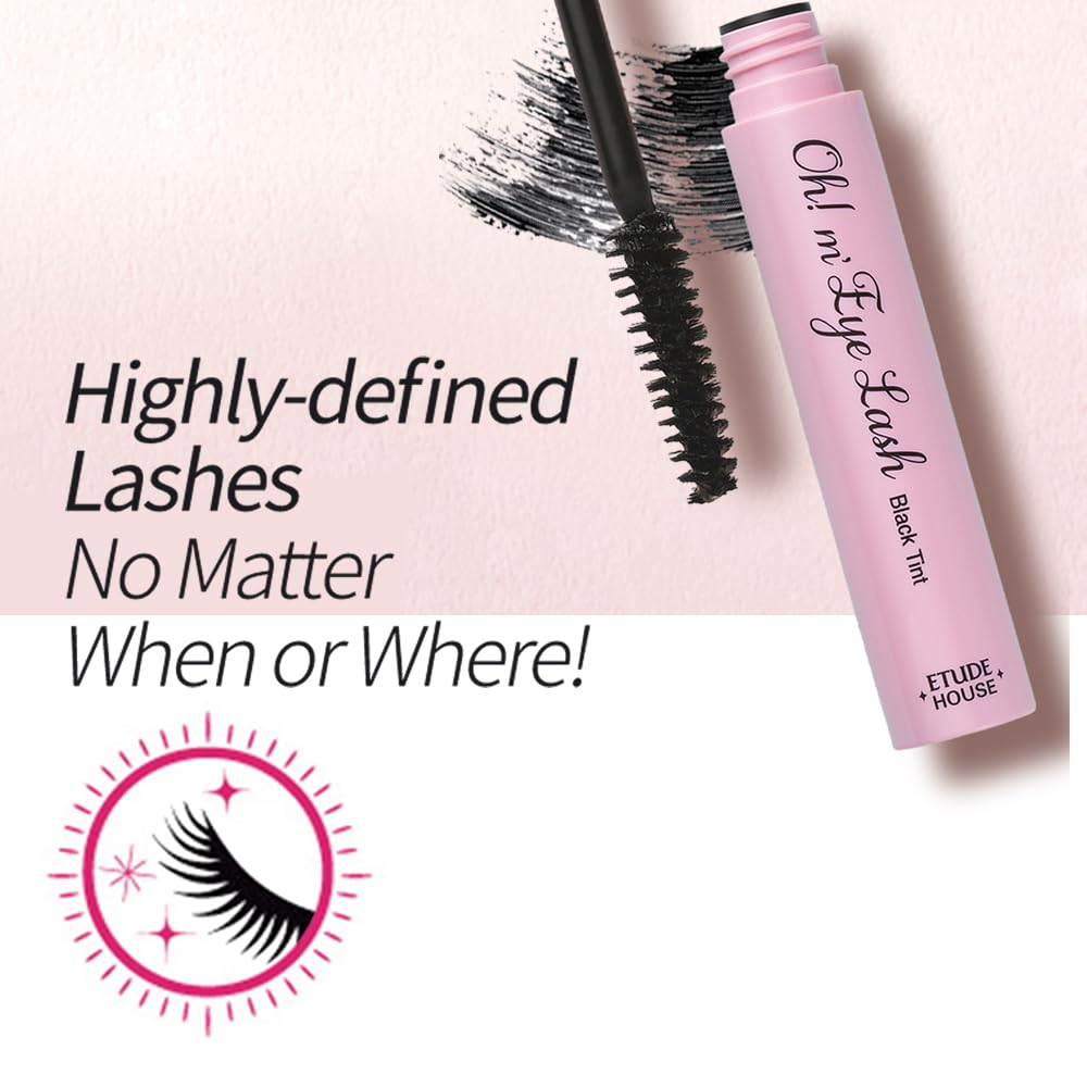 [Máscara de pestañas] Etude Oh My Lash Black Tint Mascara