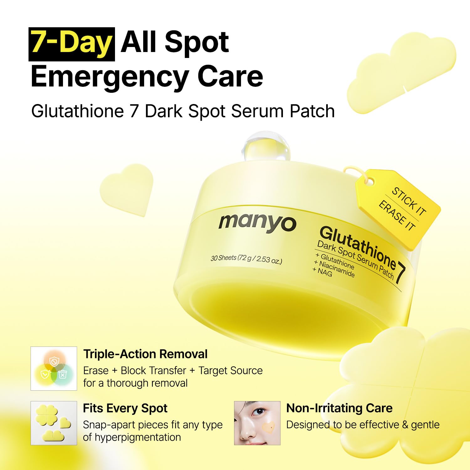 [Parche de suero] Manyo Glutathione 7 Dark Spot Serum Patch