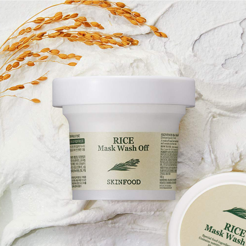 [Mascarilla facial iluminadora] Skinfood Rice Mask Wash Off 120ml