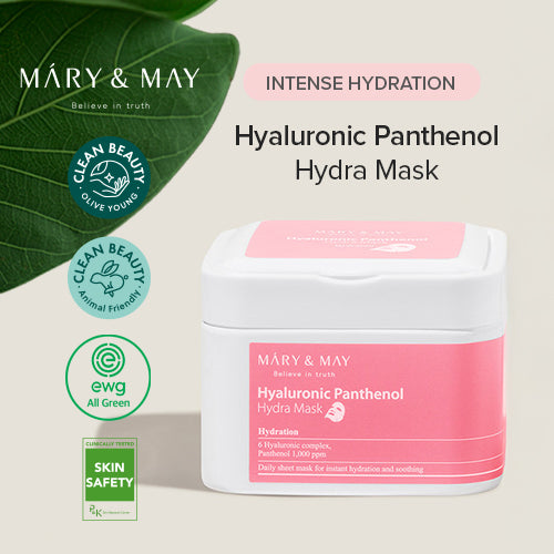 [Mascarilla facial] Mary&May Hyaluronic Panthenol Hydra Mask (30ea)