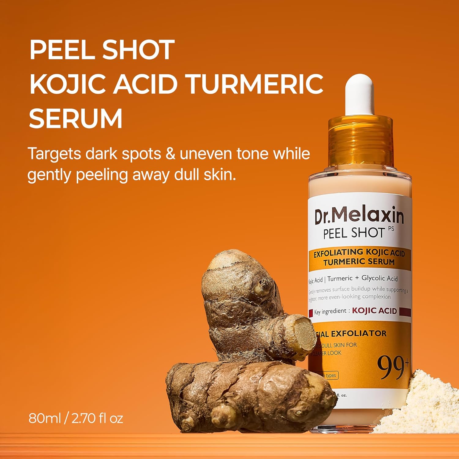 [Sérum] Dr.Melaxin Peel Shot Exfoliating Kojic Acid Turmeric Serum 80ml