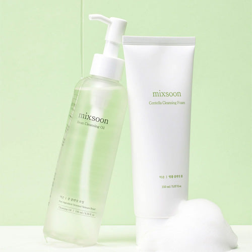 *SUPER PRECIO*[Set Especial] MIXSOON Dúo Doble LImpieza: Bean Cleansing Oil + Centella Foam