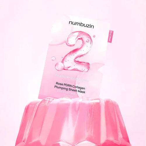 [Mascarillas faciales] Numbuzin No.2 Rose PDRN Collagen Plumping Sheet Mask (5ea)