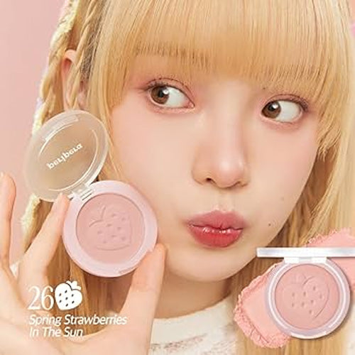 [Colorete] Peripera Pure Blushed Sunshine Cheek 026 Fluffy Berry (Soft Berry)