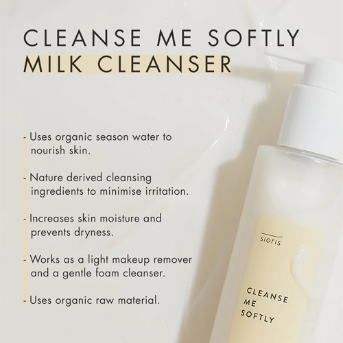 [Limpiador facial] SIORIS Cleanse Me Softly Milk Cleanser 200ml